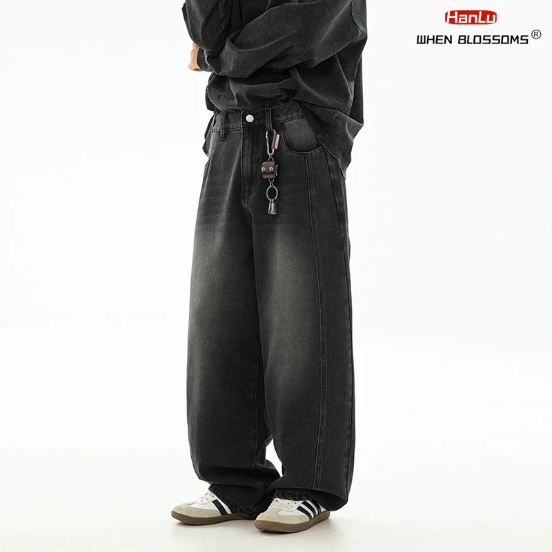 HANLU 2025 Retro Baggy Jeans