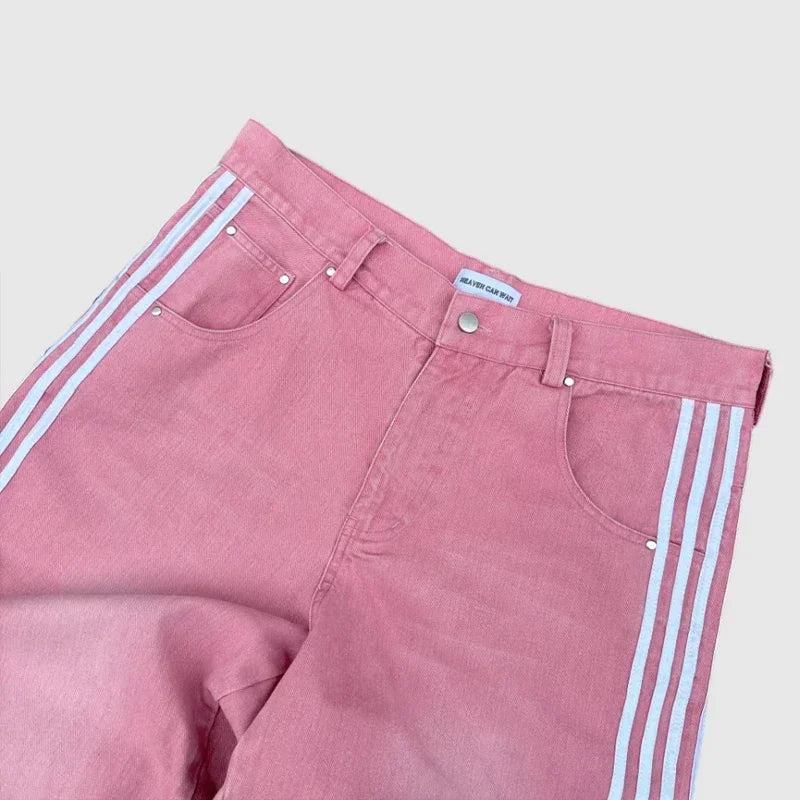 Baggy Striped Y2K Jeans