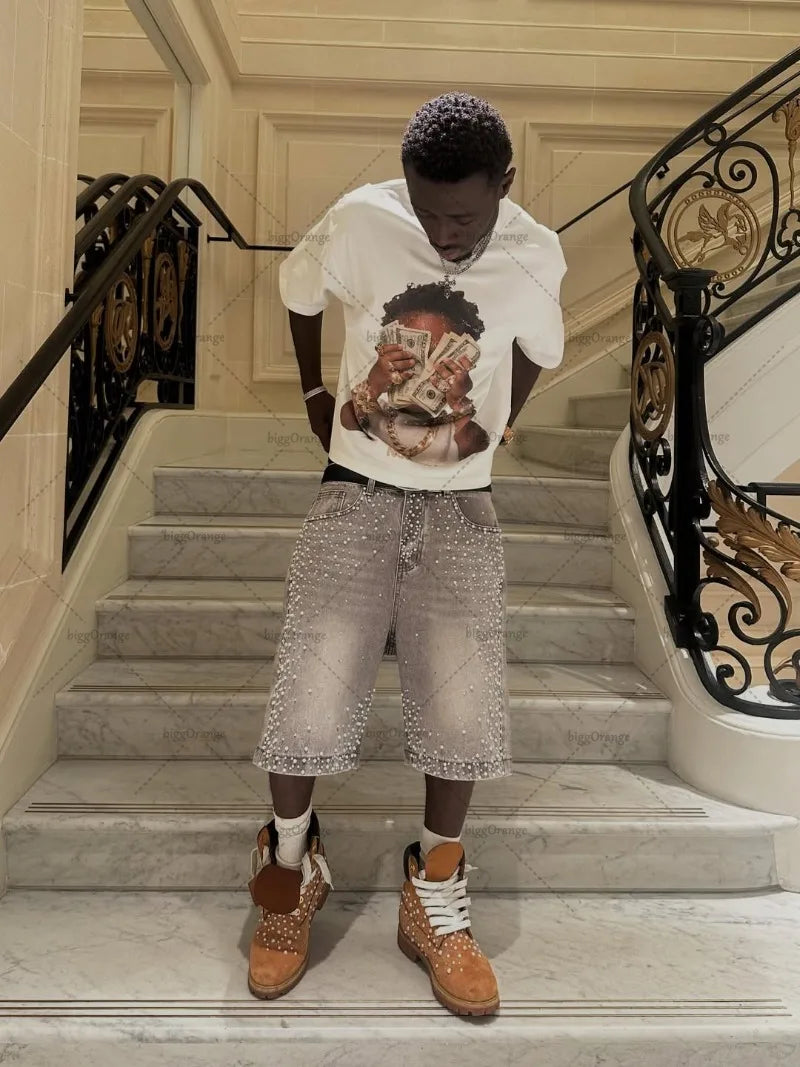 Baggy White Graphic Tee