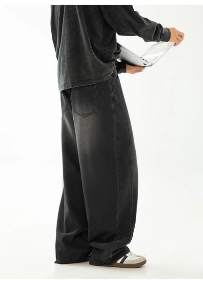 HANLU 2025 Retro Baggy Jeans