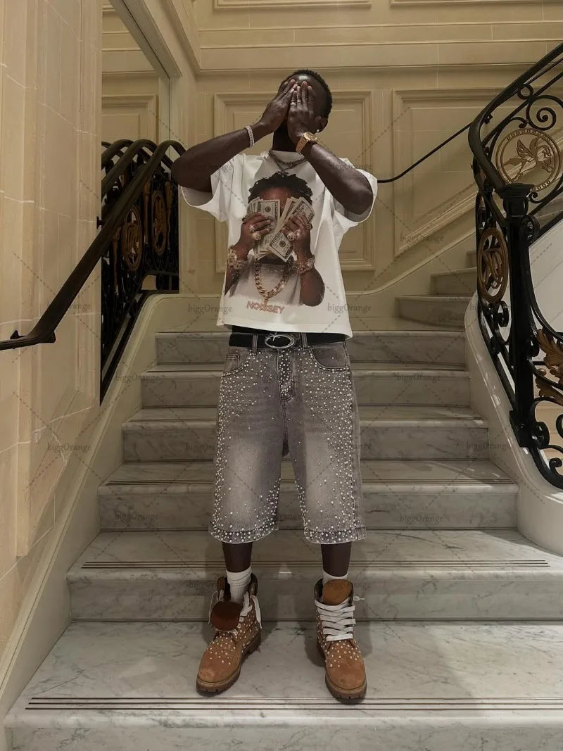 Baggy White Graphic Tee