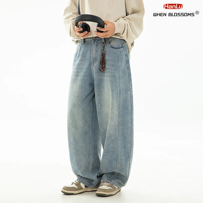 HANLU 2025 Retro Baggy Jeans