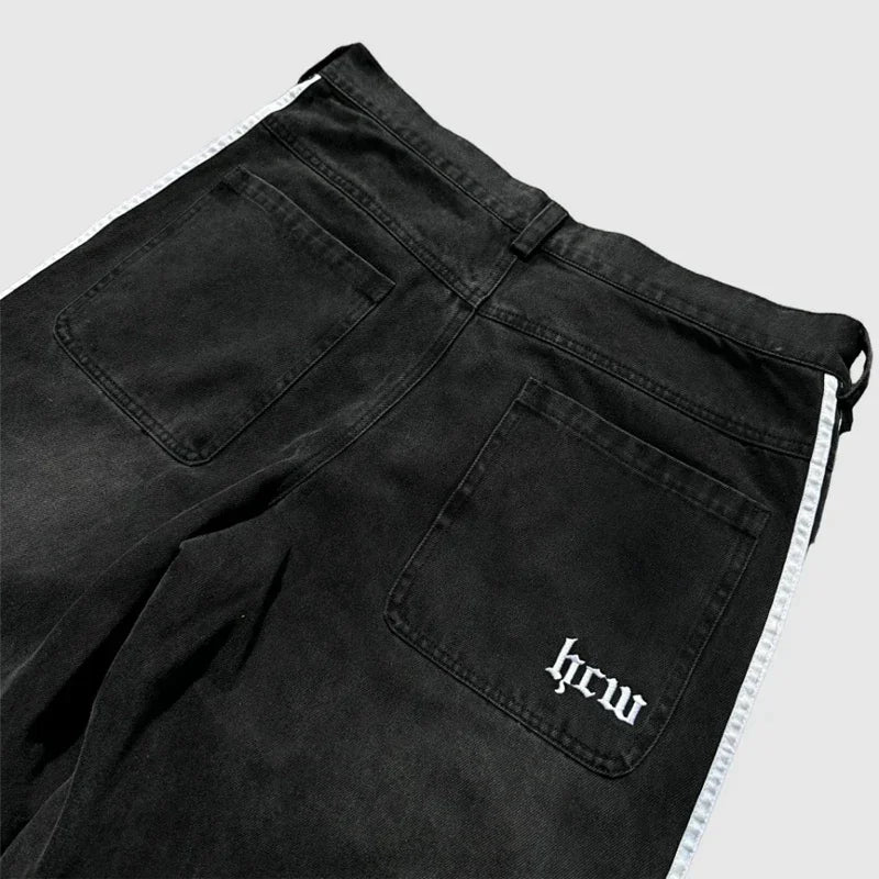 Baggy Striped Y2K Jeans