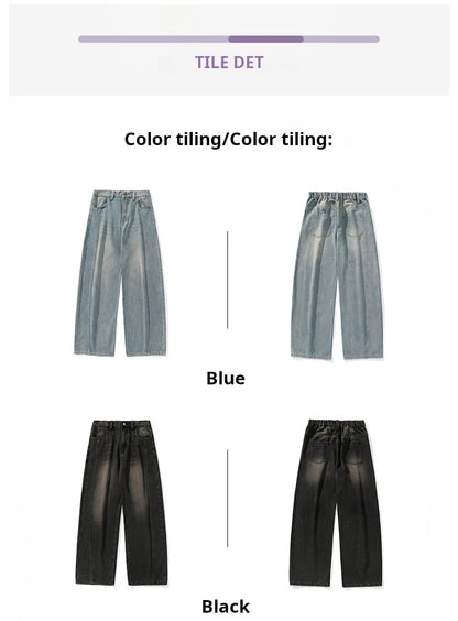 HANLU 2025 Retro Baggy Jeans