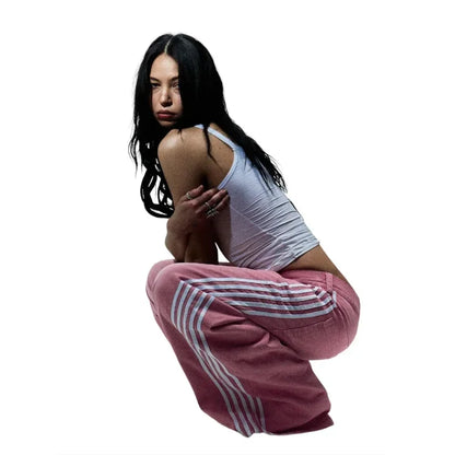 Baggy Striped Y2K Jeans