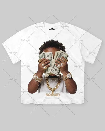 Baggy White Graphic Tee