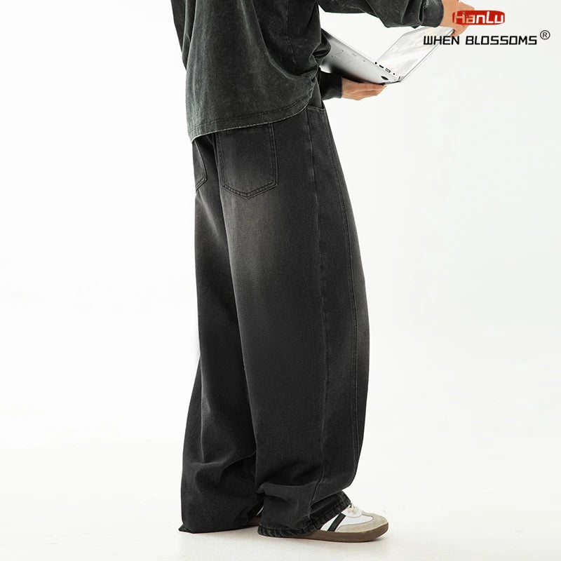HANLU 2025 Retro Baggy Jeans