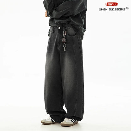HANLU 2025 Retro Baggy Jeans