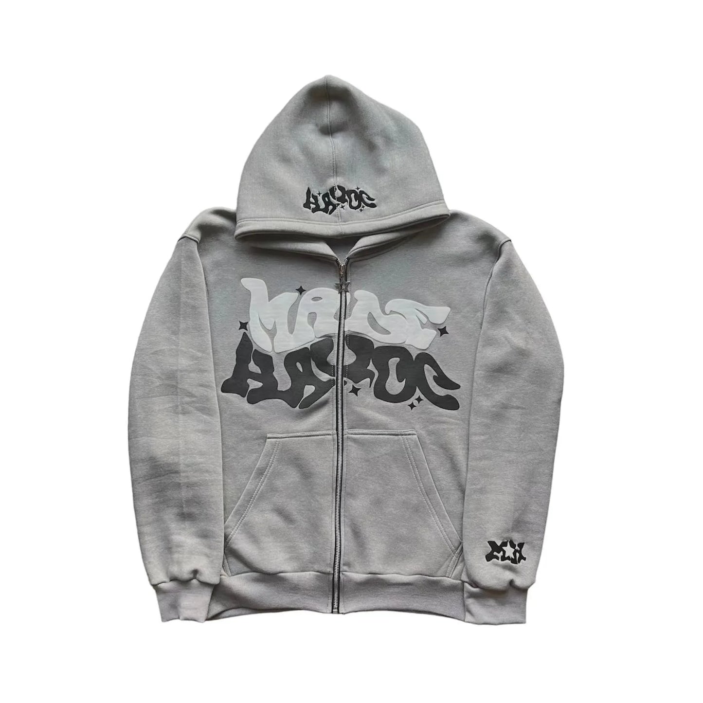 Various color baggy zip-up