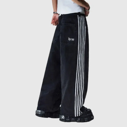 Baggy Striped Y2K Jeans