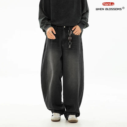 HANLU 2025 Retro Baggy Jeans