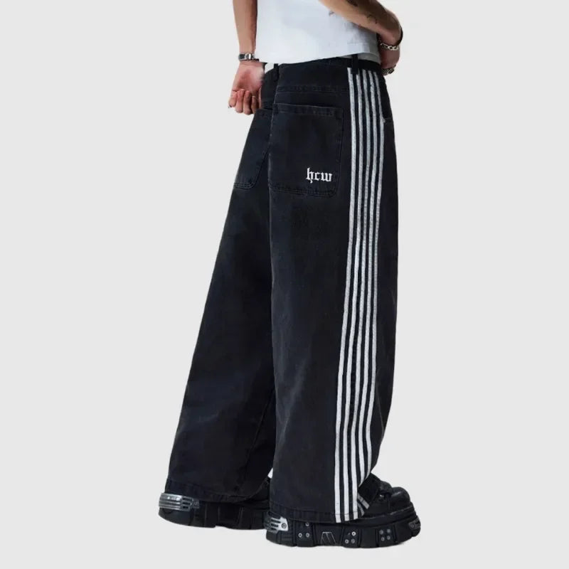 Baggy Striped Y2K Jeans