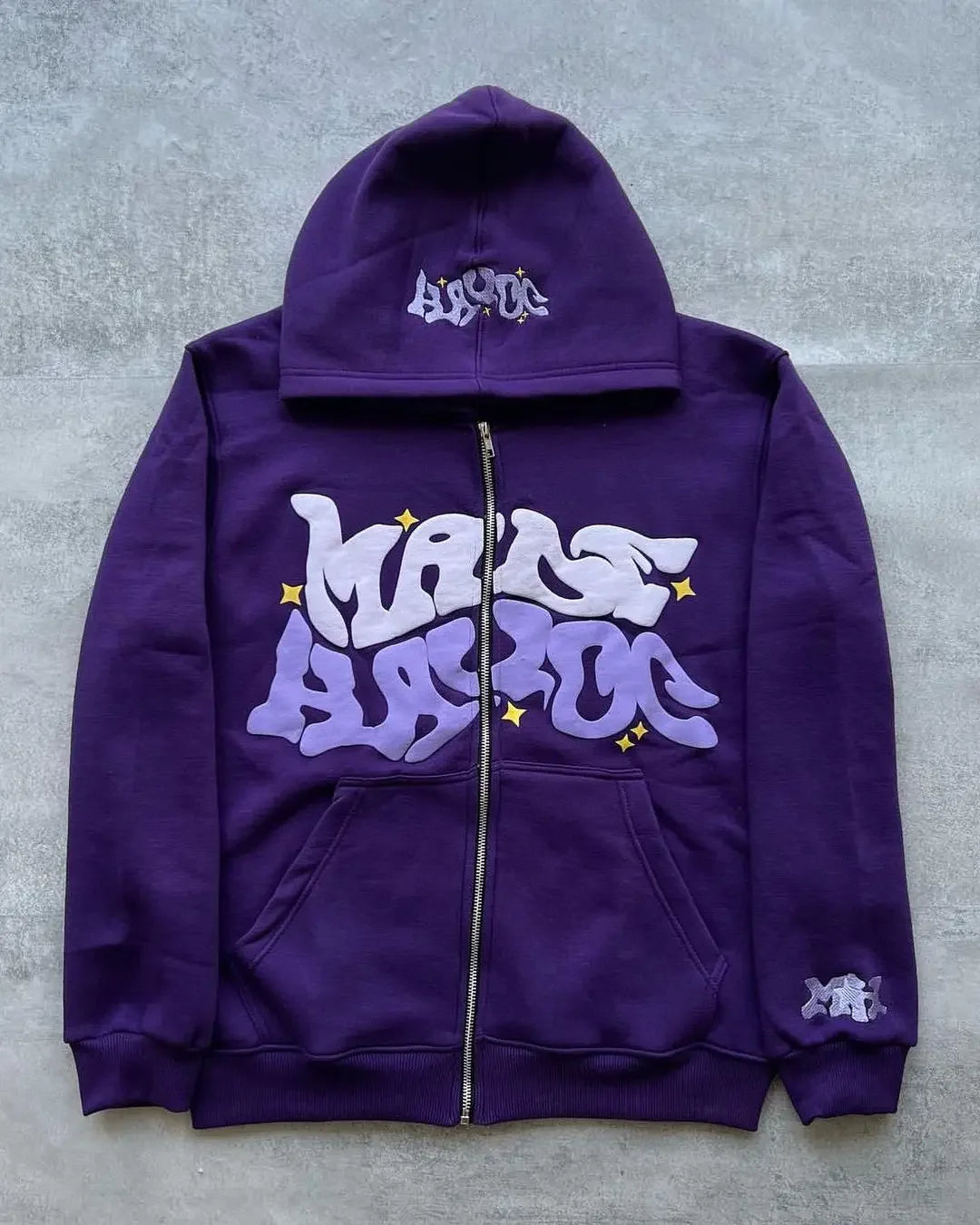 Various color baggy zip-up