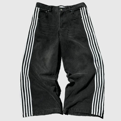 Baggy Striped Y2K Jeans