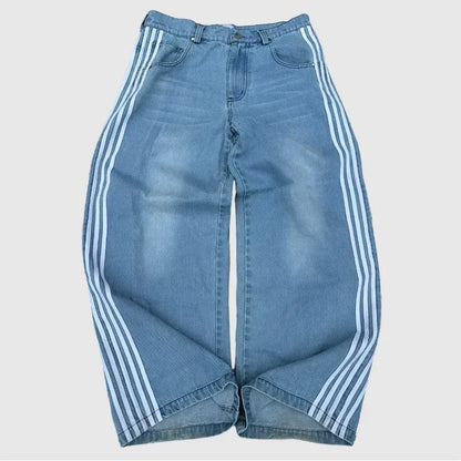 Baggy Striped Y2K Jeans