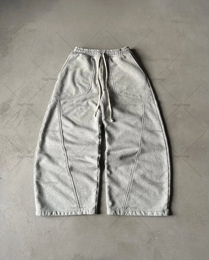 2025 Mens Street Wear Wide-leg Baggy Sweats