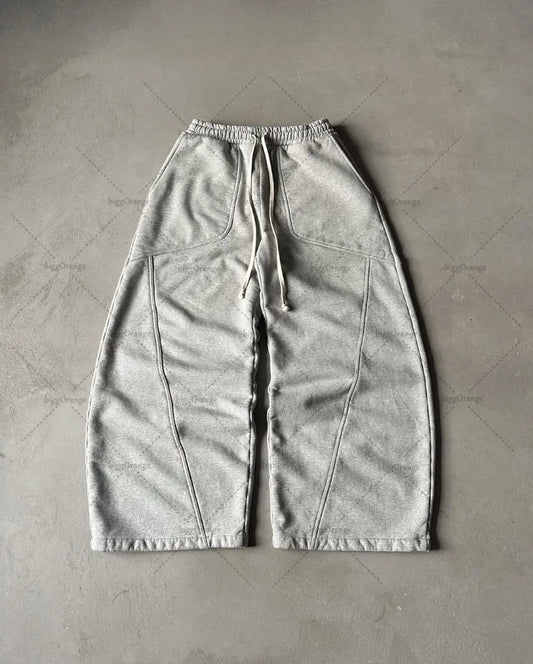 2025 Mens Street Wear Wide-leg Baggy Sweats