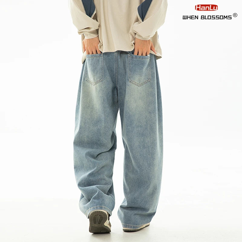 HANLU 2025 Retro Baggy Jeans