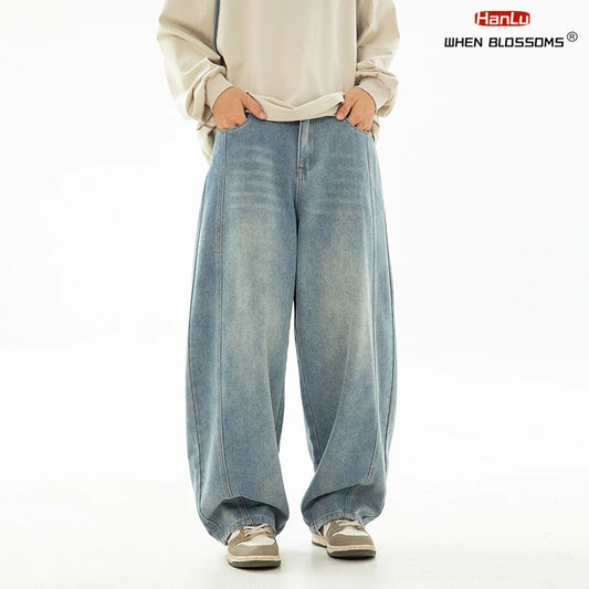 HANLU 2025 Retro Baggy Jeans