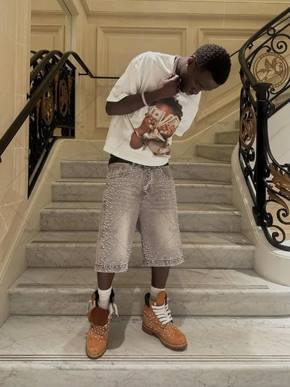Baggy White Graphic Tee
