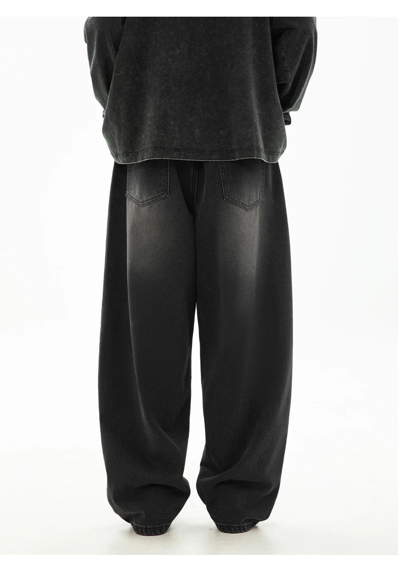 HANLU 2025 Retro Baggy Jeans